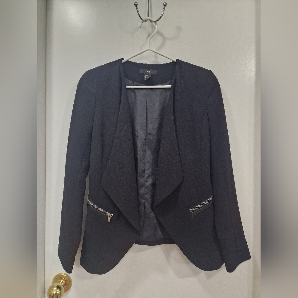 H&M Black Blazer Tailored Suit Jacket
